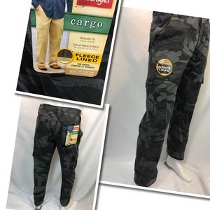 wrangler outdoor performance fleece lined pants